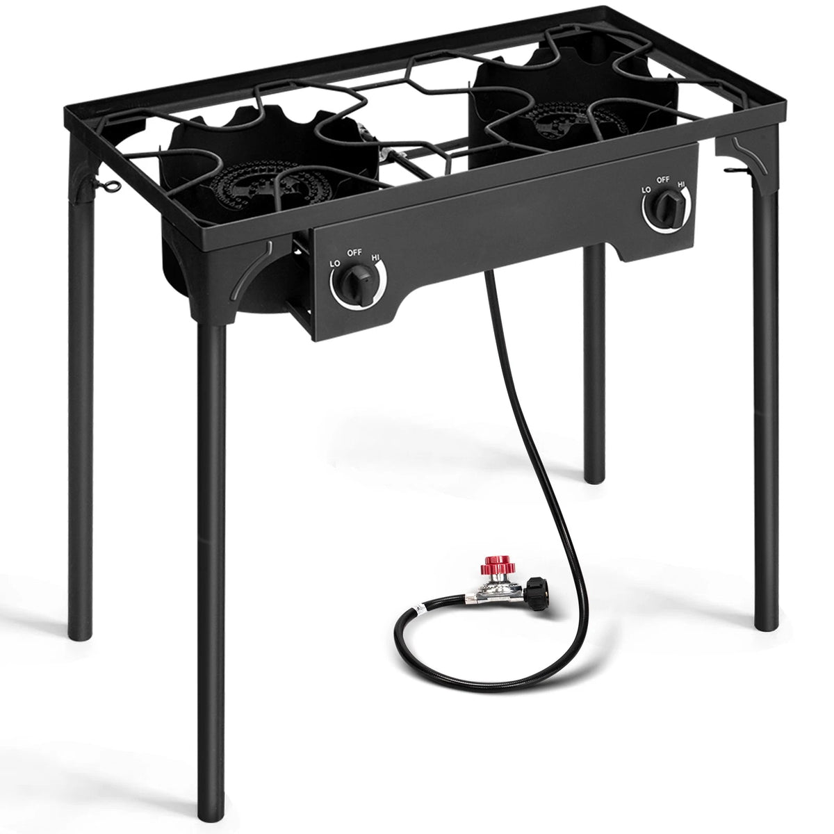 2X Outdoor 150000 BTU Propane Double Burner Stove Portable Cooker BBQ Grill