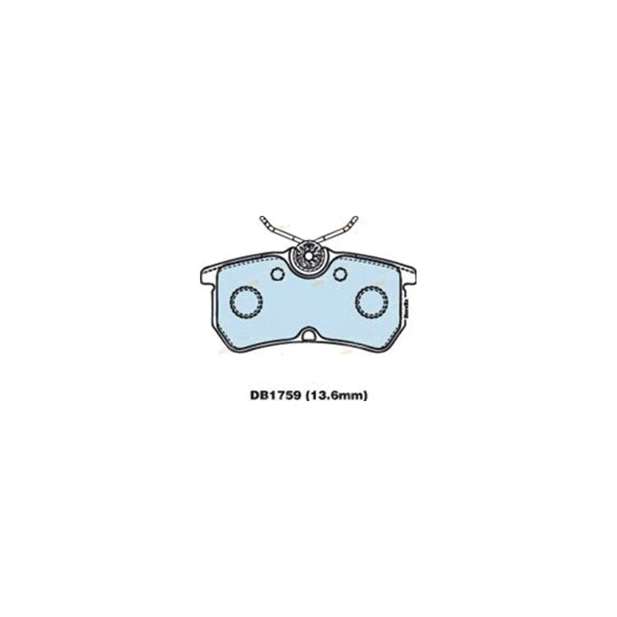 Rear Disc Brake Pads Set for Ford Fiesta Duratec 2.0L FWD (2007-2008)
