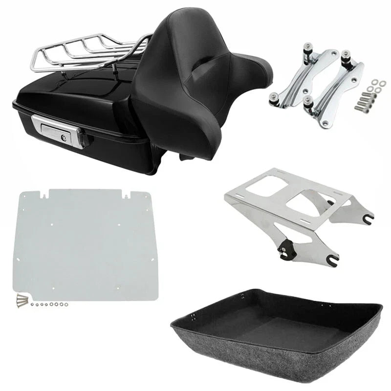 Chopped Trunk Pad Rack Docking Plate for Harley Touring Street Glide (2014–2026)