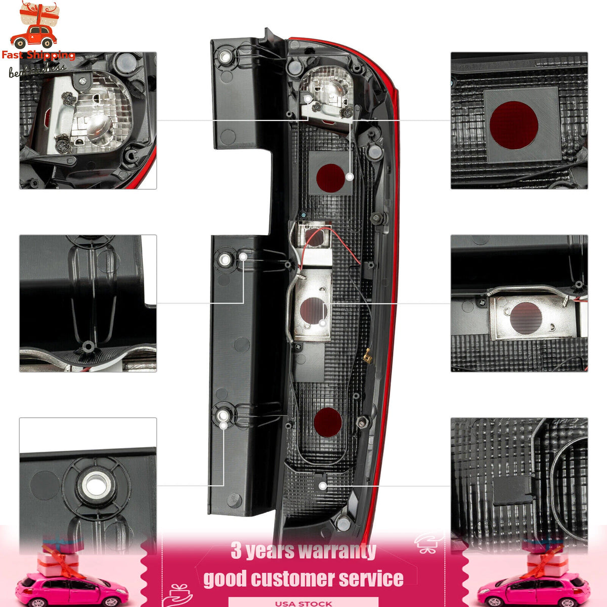 Left Tail Light for Dodge Ram Promaster City (2015–2019)