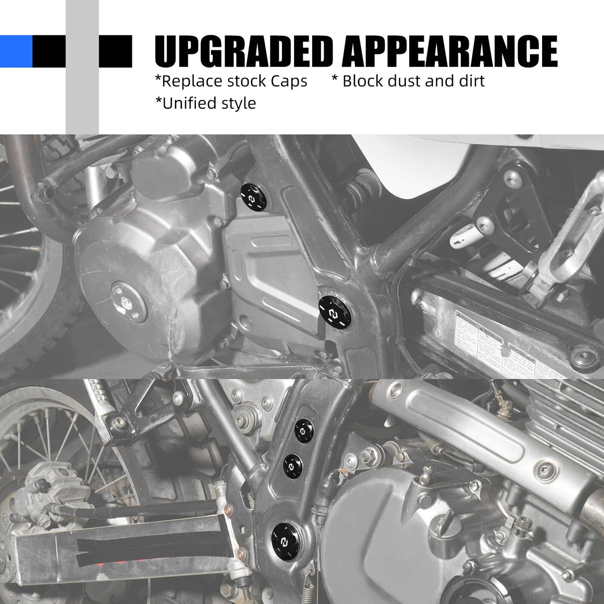 Pivot Shaft Cover Caps for Suzuki DR650SE DR650S (1996–2024)