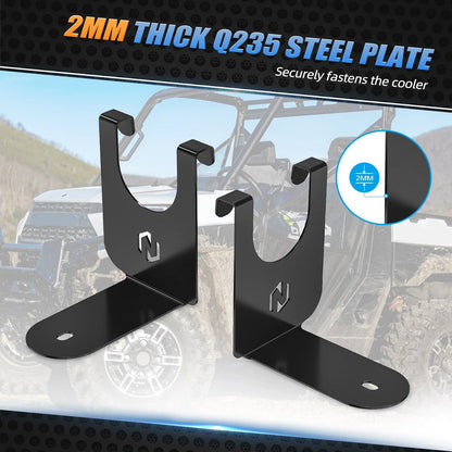 Cooler Brackets Mounts for Polaris RZR XP 1000 (2015–2021) Ozark 26qt