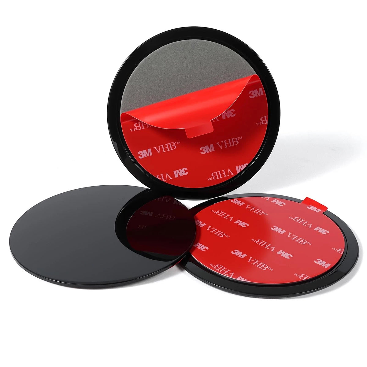 3X Dashboard Pad Mounting Disk for Suction Cup Phone Mount, 80MM, Black