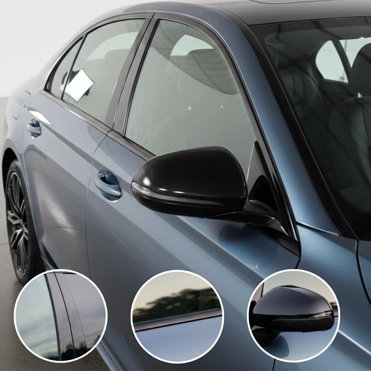 Gloss Black Vinyl Wrap Chrome Delete Trim 2 Inch x 30ft