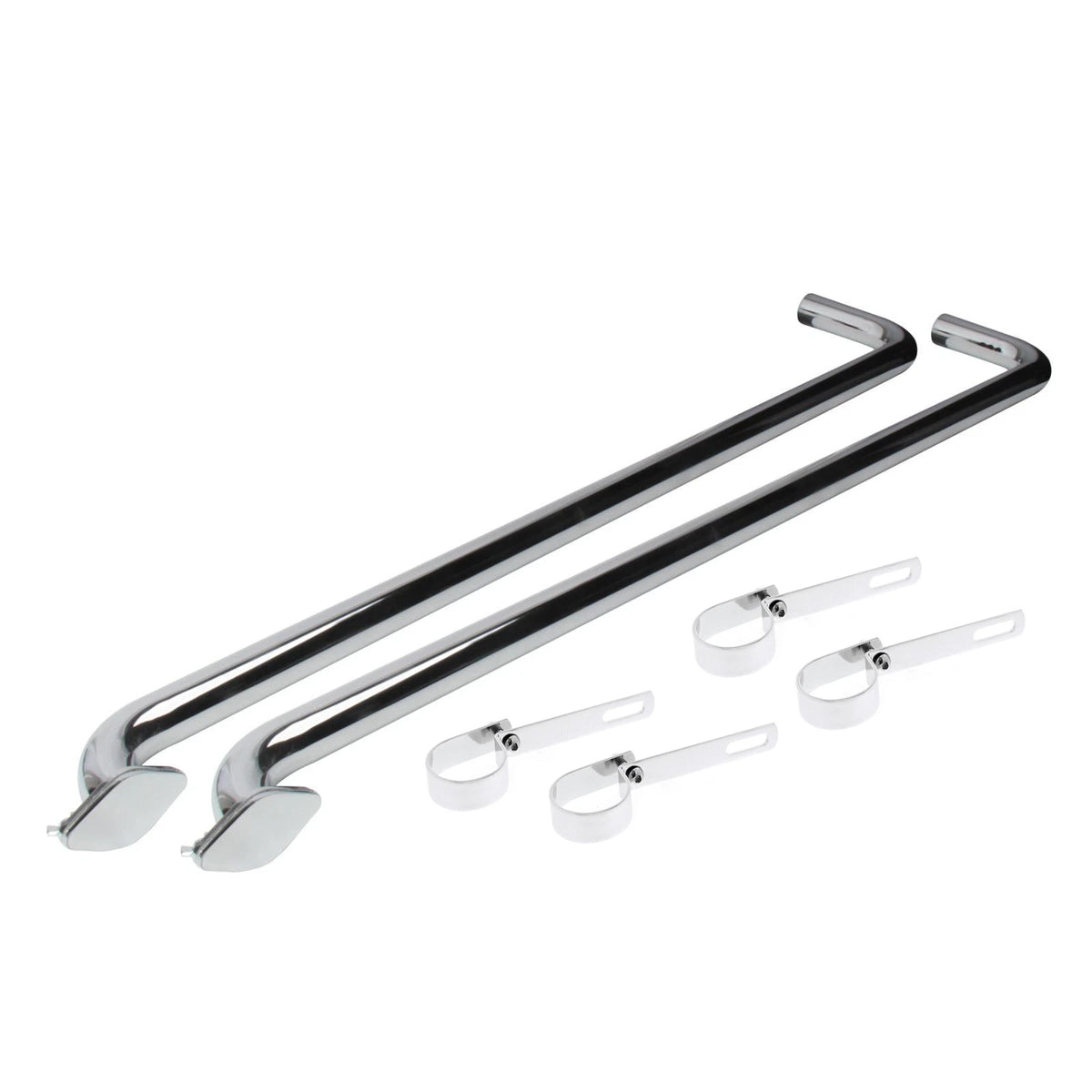 Set of 2 Chrome Plated Lake Exhaust Pipes for Speedway (60") - 9100698