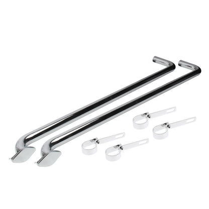 Set of 2 Chrome Plated Lake Exhaust Pipes for Speedway (60") - 9100698