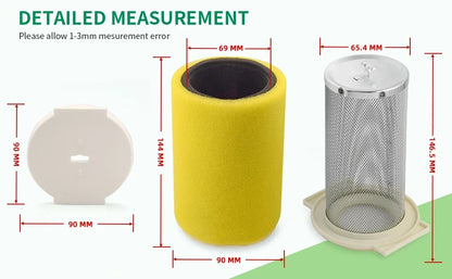 Air Filter Guide End Cap Kit for Yamaha Moto-4 350 YFM350ER (1987–1995)