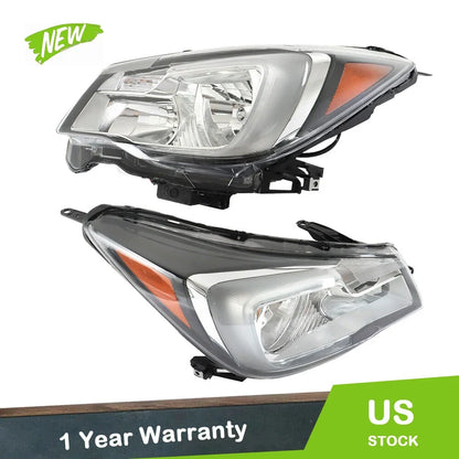 Headlights Pair for Subaru Forester (2017–2018) Halogen Clear