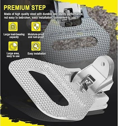 Folding Truck Step for Truck, Van, and Vehicle (Universal)