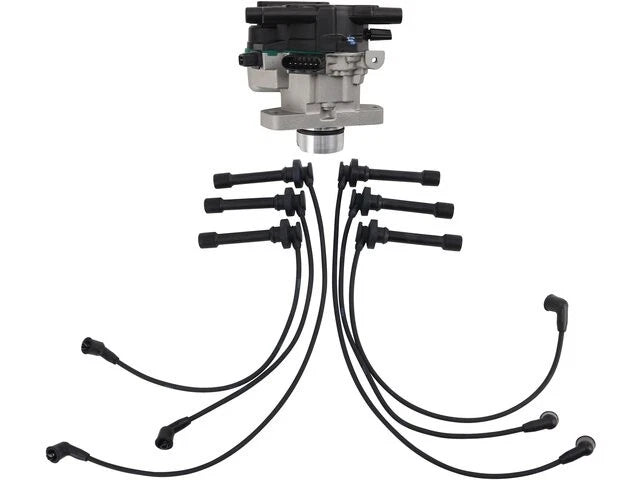 Set of 4 Ignition Distributor & Spark Plug Wires for Chrysler Cirrus (1995–2000) 23782HXDZ