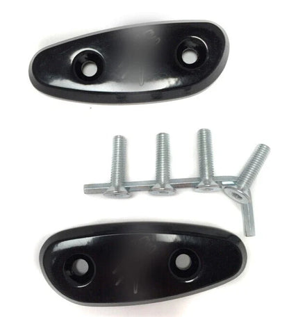 Mirror Block Off Base Plates for Suzuki GSX-R 600 750 1000 (2001–2004) Black
