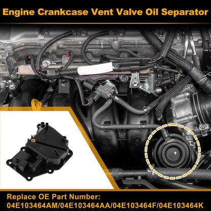 Engine Crankcase Vent Valve Oil Separator for Volkswagen Golf (2015–2021) No. 04E103464AM