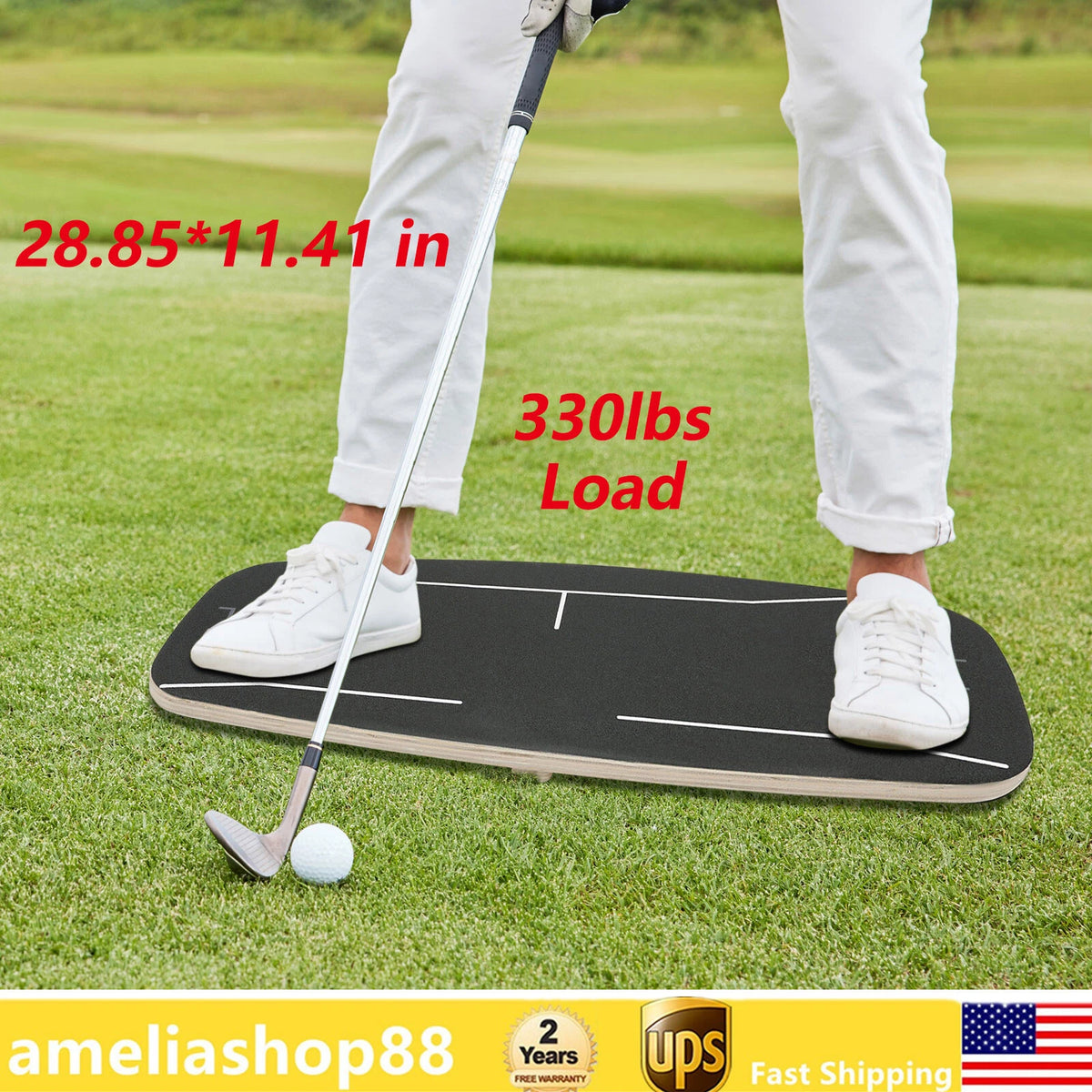 Golf Swing Pressure Plate Weight Shift Balance Board Training Aid