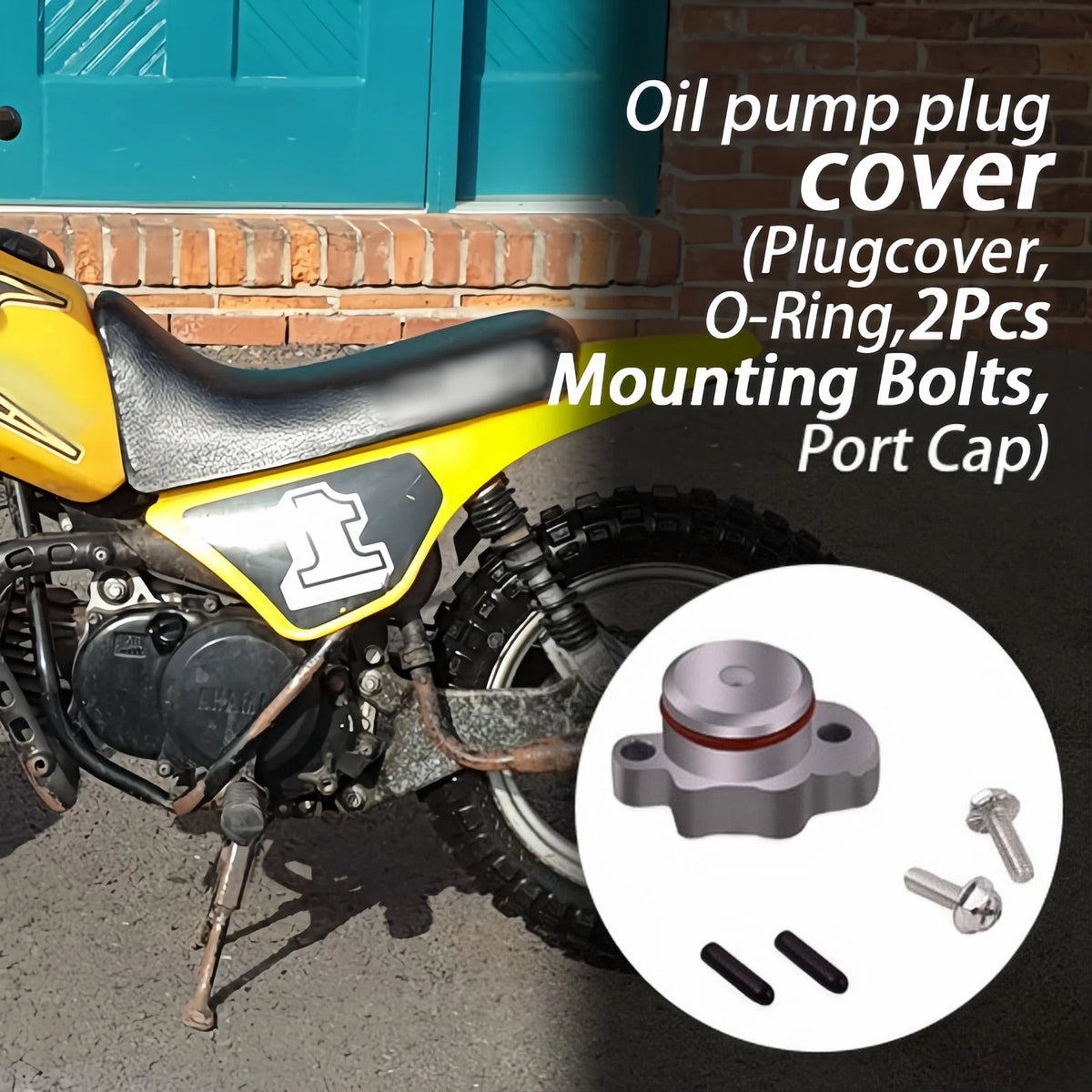 Oil Injection Block Off Plug Kit for Yamaha PW50 Y-Zinger (1981–2024)