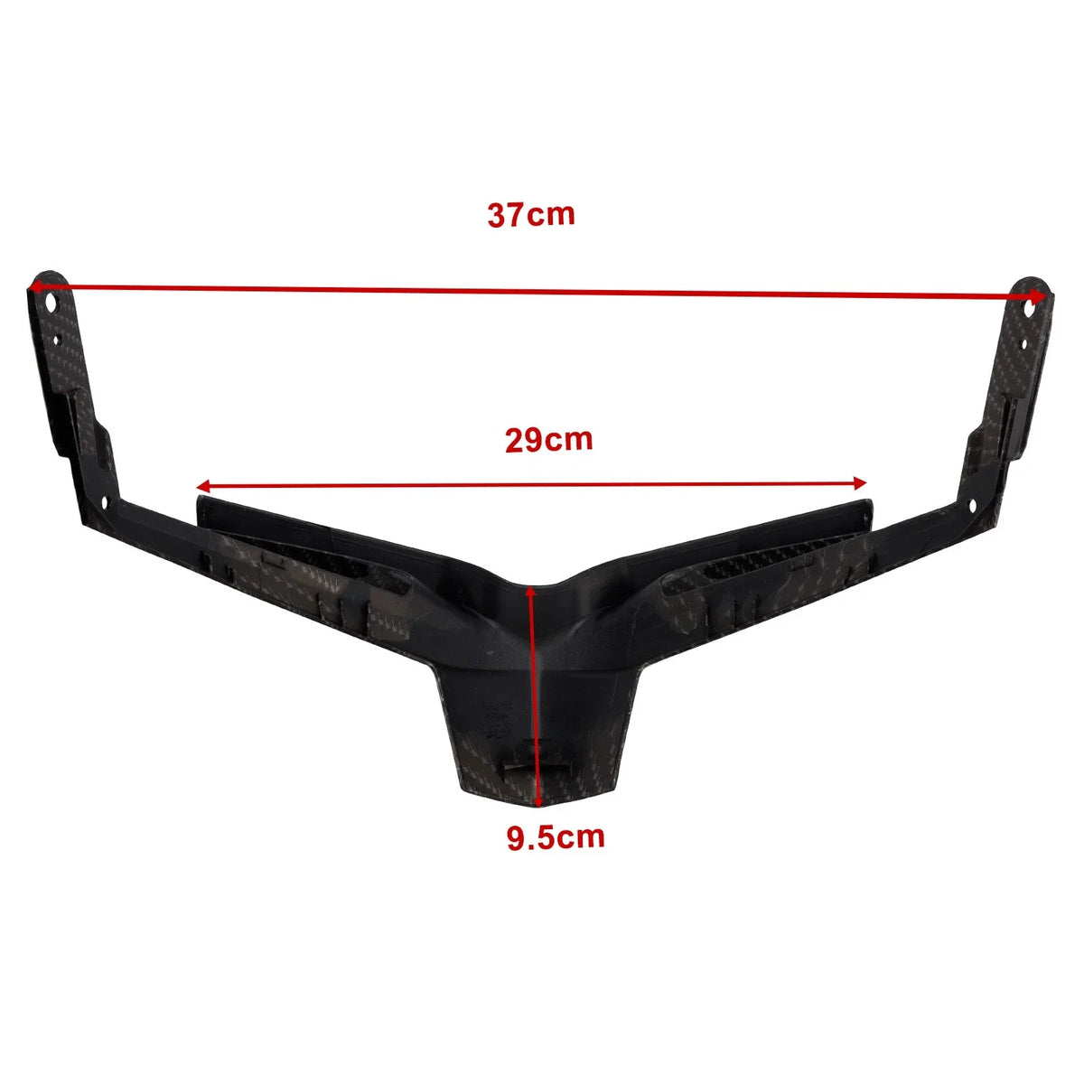 Front Upper Nose Headlight Cover Fairing for Honda CBR650R (2024–2025) Carbon A9