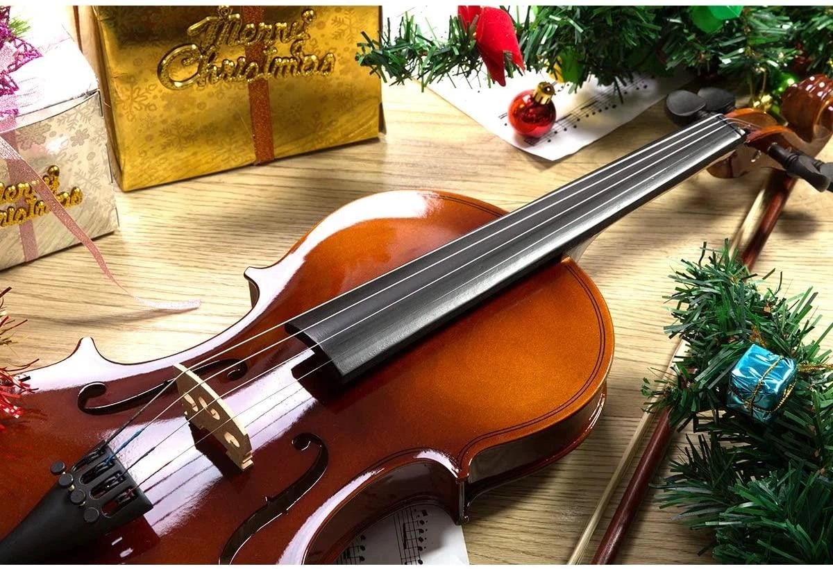 4/4 Acoustic Violin with Case and Bow for Christmas Gift