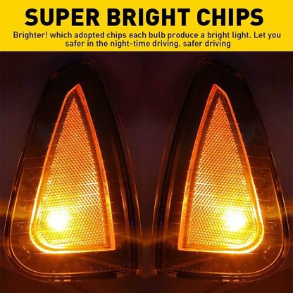 Amber Lens Parking Corner Signal Marker Lights for Dodge Charger (2006–2010)