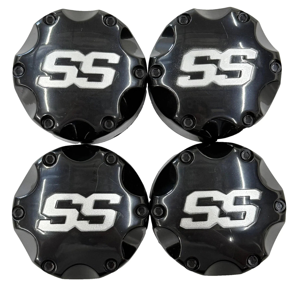 Set of 4 ITP SS112 ATV Rim Wheel Center Caps for YFZ450 TRX450R Banshee