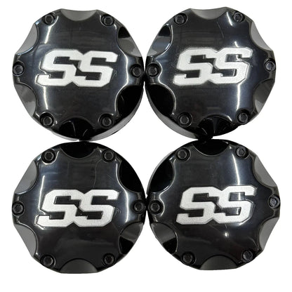 Set of 4 ITP SS112 ATV Rim Wheel Center Caps for YFZ450 TRX450R Banshee