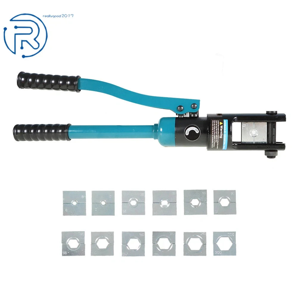 Hydraulic Wire Terminal Crimper for Battery Cable Lug (16 Mt 13Dies)