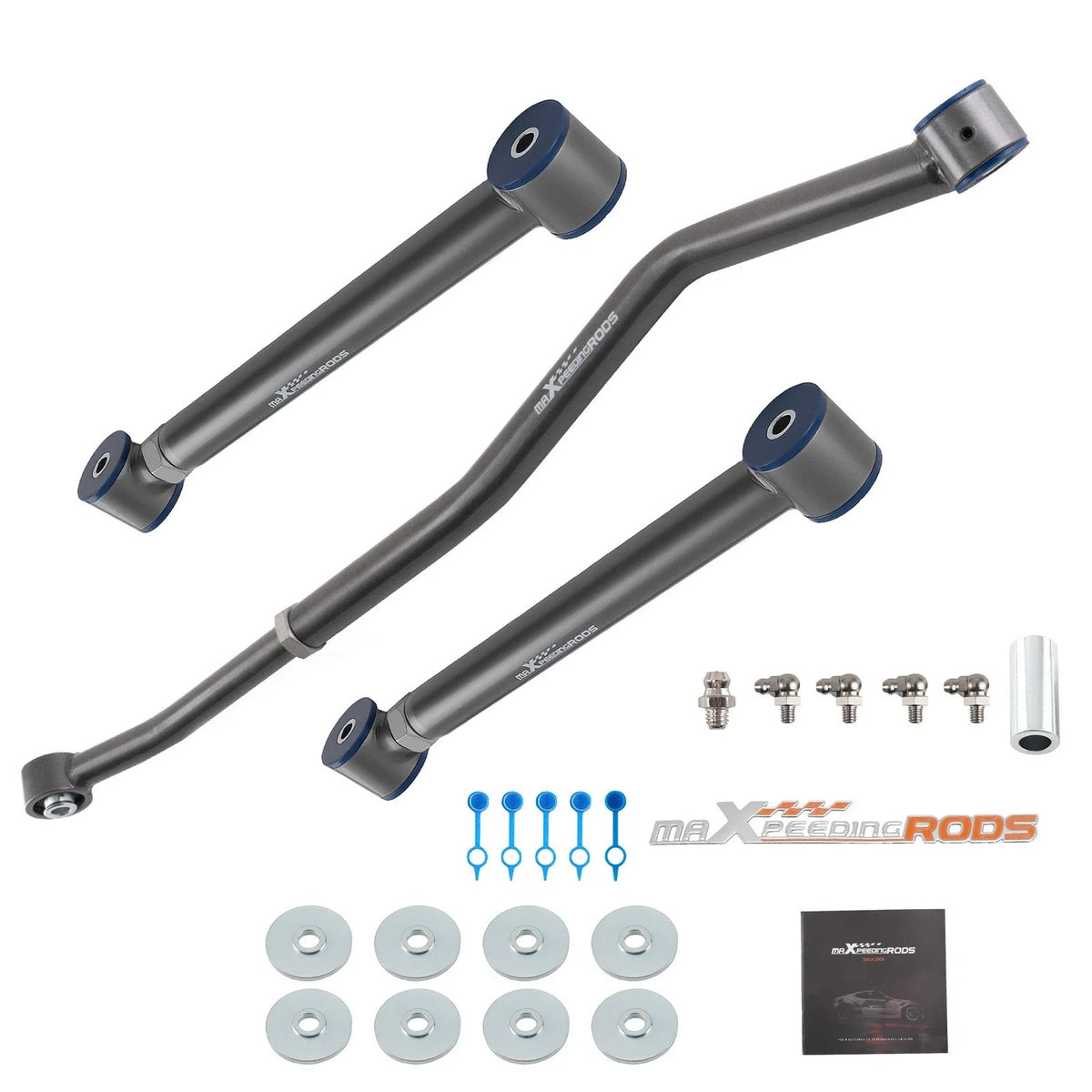 Front Track Bar + Rear Lower Control Arms for Jeep Grand Cherokee WJ (1999–2004)