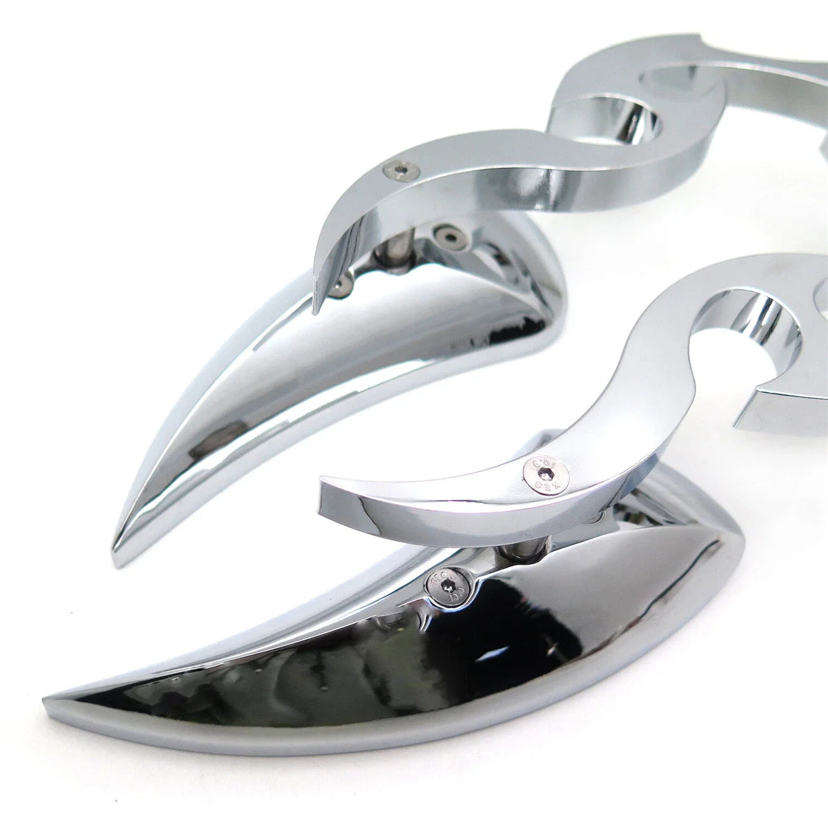 Chrome Billet Running Blade Mirrors for Harley XL Ultra Glide Road King