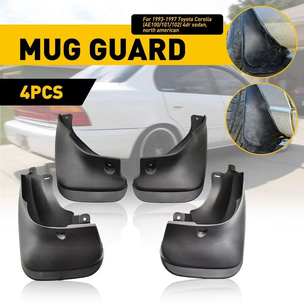 Full Set Mud Flaps Splash Guards for Toyota Corolla (1993–1997)