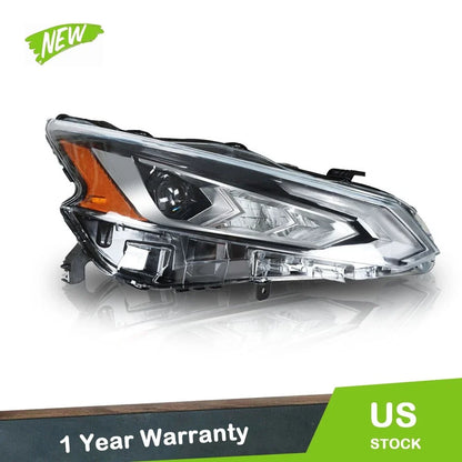 LED Headlight for Nissan Altima (2019–2020) Chrome Housing Right Side