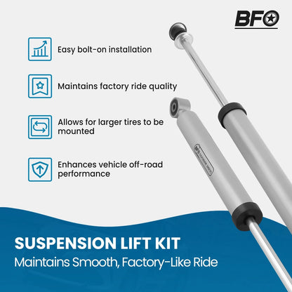 3-1/2" Suspension Lift Kit w/ Loaded Struts for Toyota Tacoma 4WD (2005–2023)