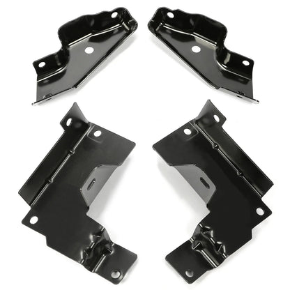 Set of 4 Front LH & RH Bumper Brackets for Chevrolet Silverado 1500 2500HD (1999–2007)