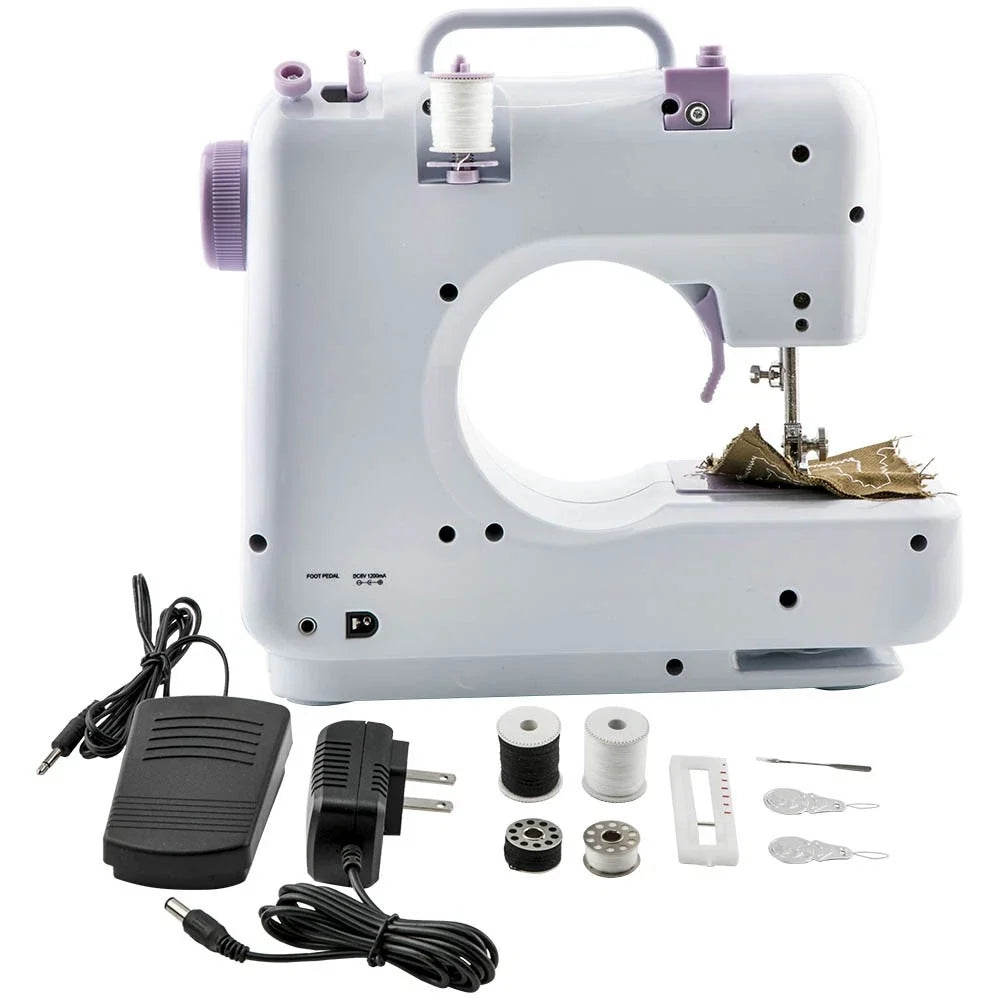 Sewing Machine with 12 Built-In Stitches for Crafting and Mending