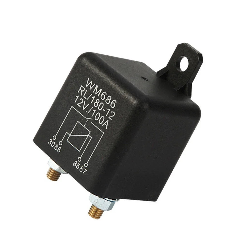 12V 100A 4-Pin Battery Relay for Cars Trucks Boats RVs (Dual Battery Control)