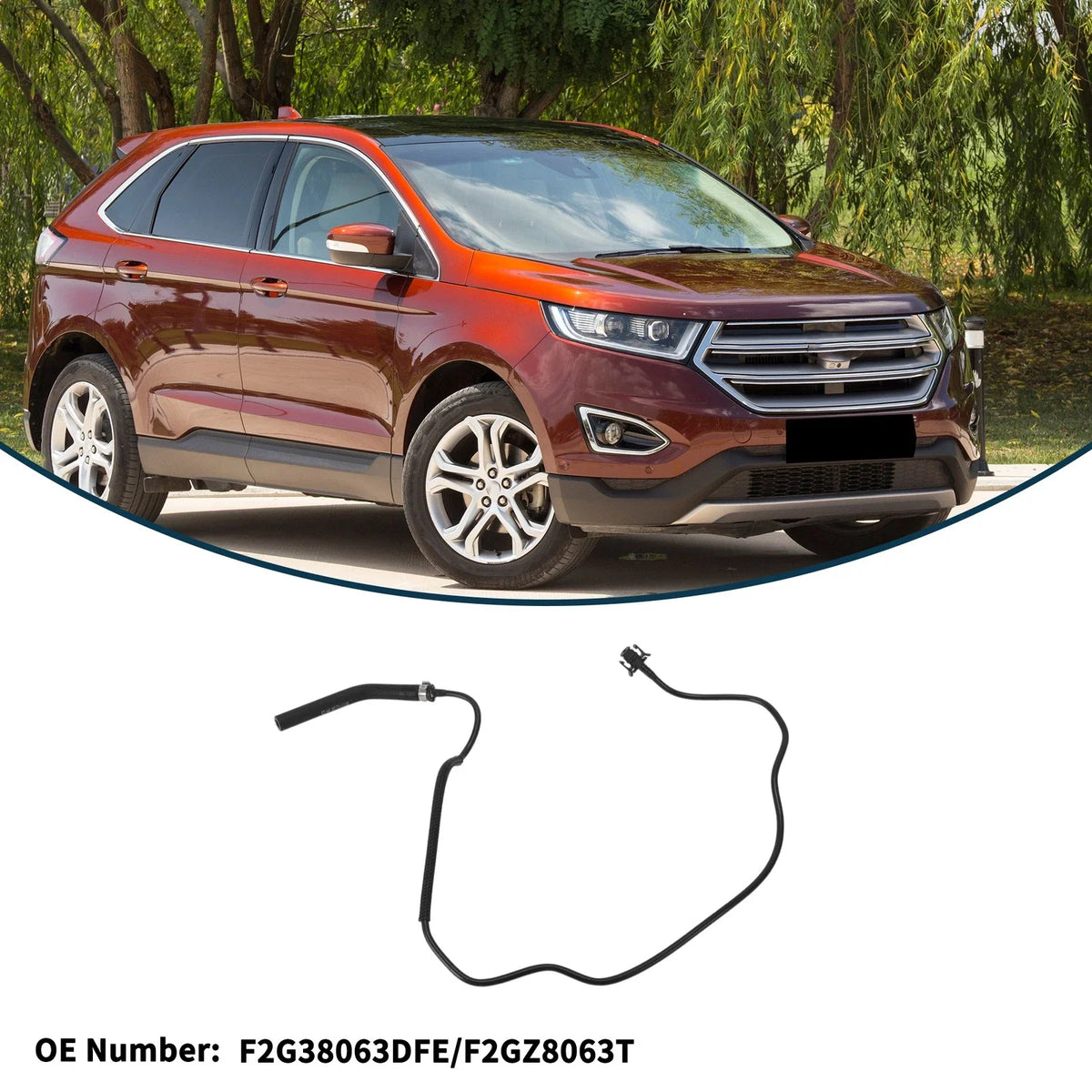Radiator Hose No.F2G38063DFE/F2GZ8063T for Ford Edge (2015) Rubber