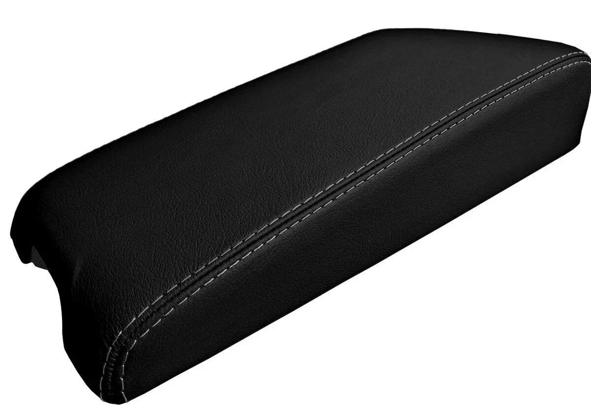 Leather Console Lid Armrest Cover for Infiniti G35 Coupe (2002–2007) Gray Stitch