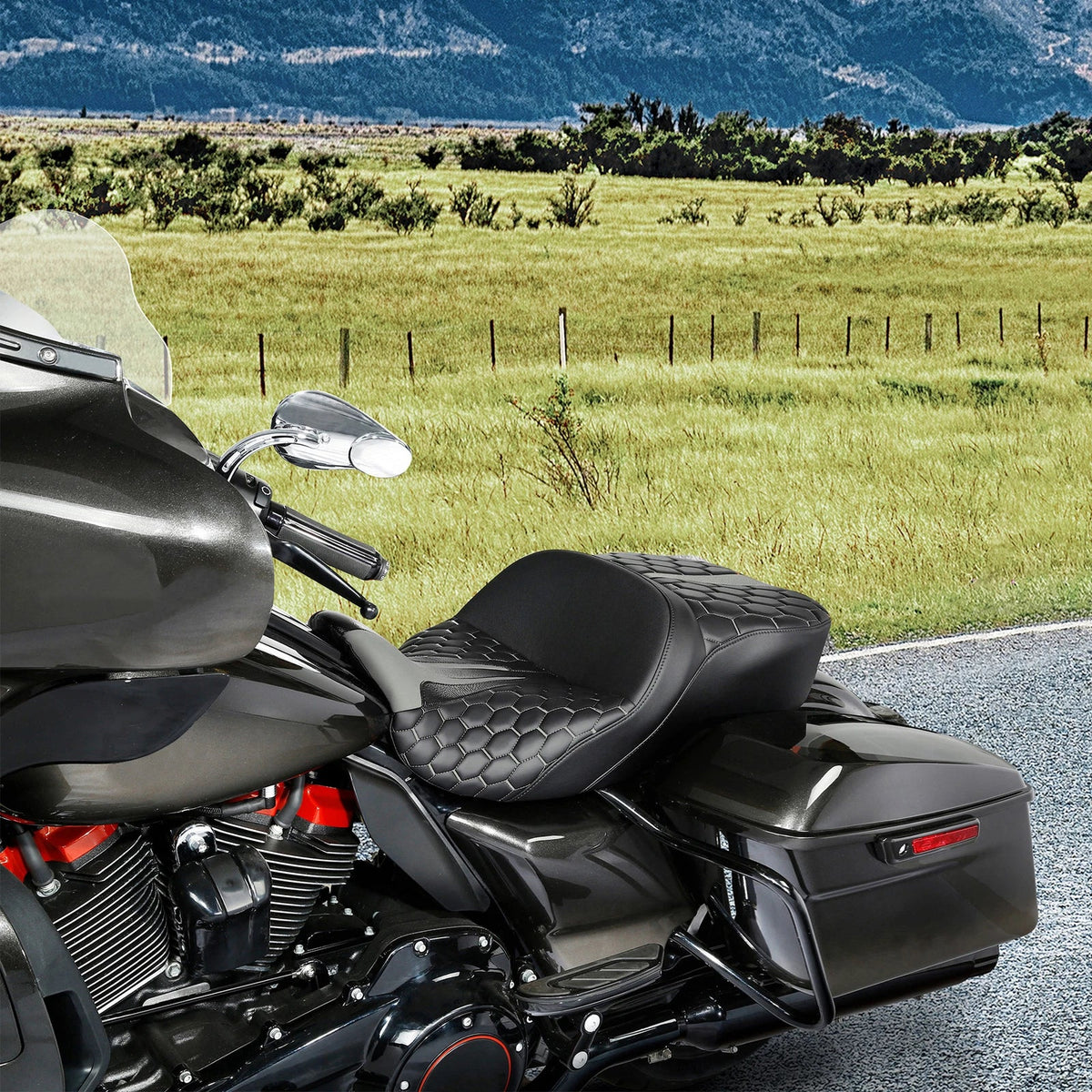 Gel Seat for Harley Electra Street Road Glide King (2009–2023)