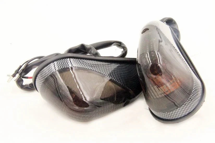 Smoke Euro LED Flush Mount Turn Signal for Kawasaki Ninja EX 250, Yamaha YZF-R6S