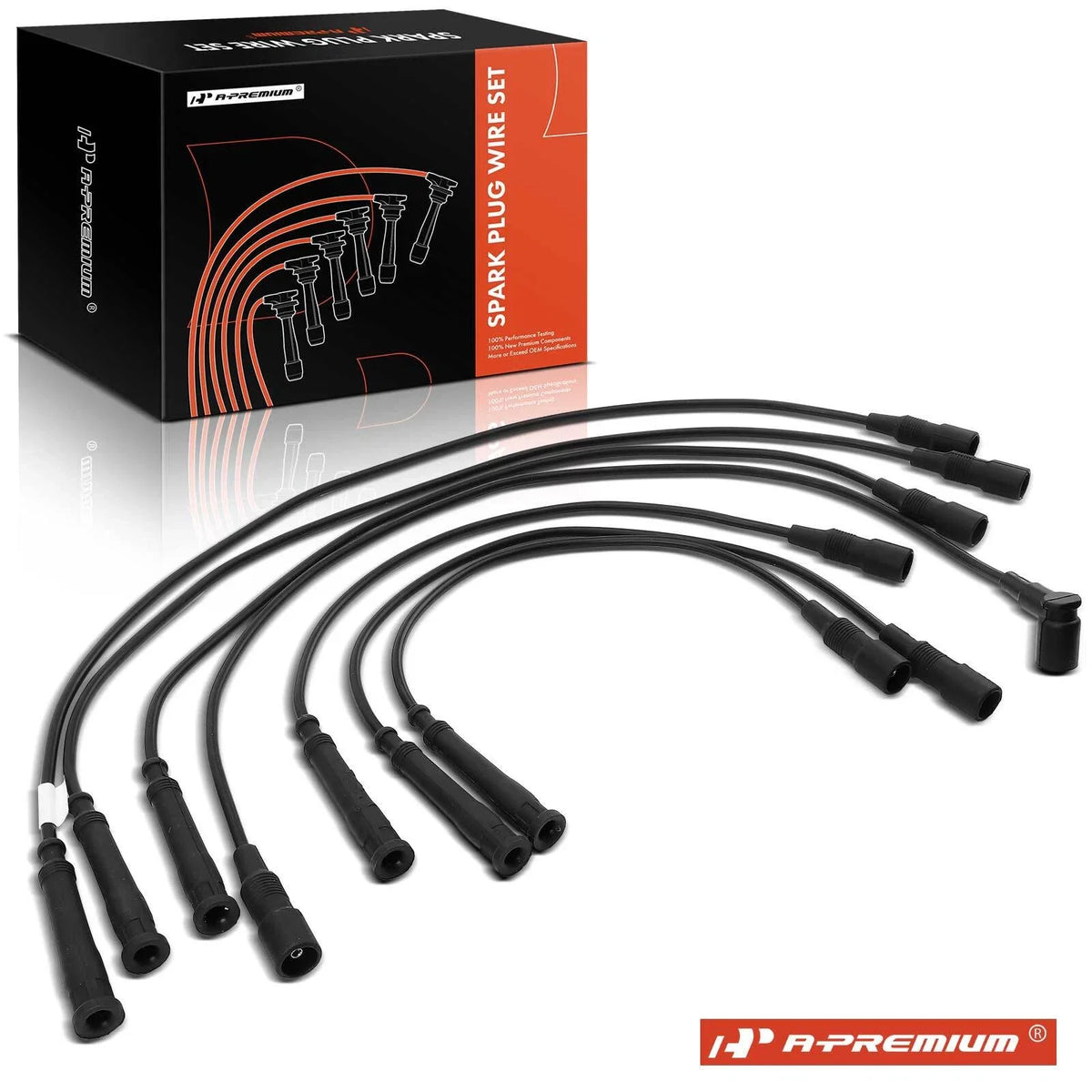 7X Spark Plug Wire Set for BMW 325i 325is 325iX 525i (1988–1993)