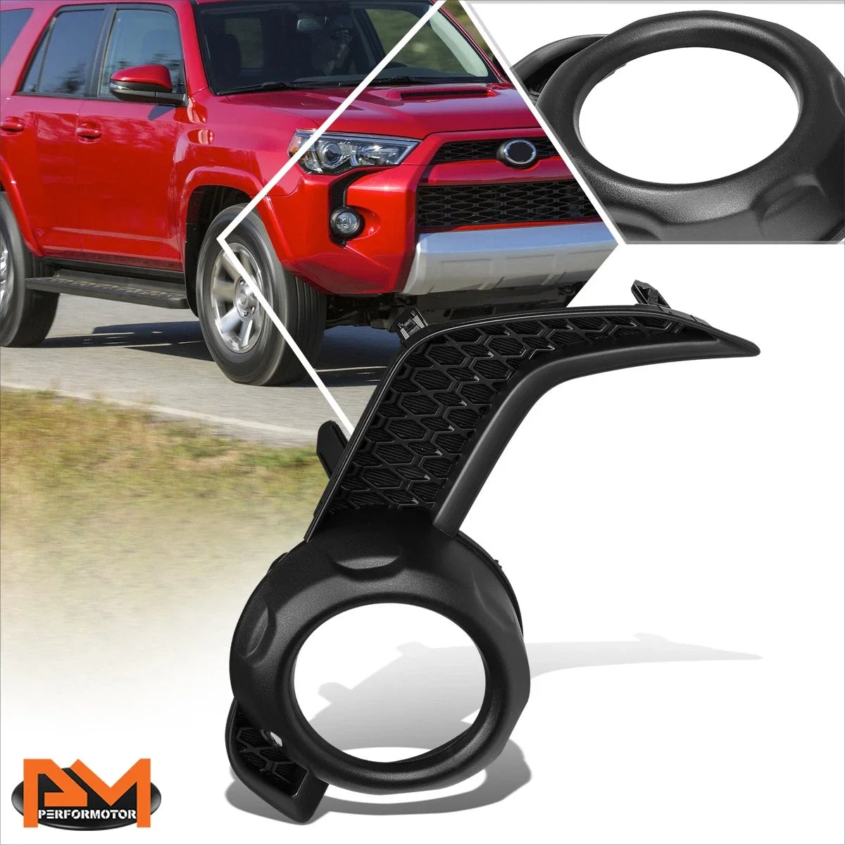 Fog Light Lamp Bezel for Toyota 4Runner (2014–2020) Right Side, Black