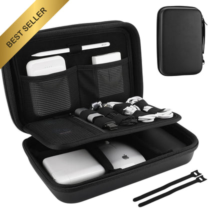 ProCase Hard Travel Electronic Organizer for Universal Use (9.9 x 6.3 x 2.6 Inch)