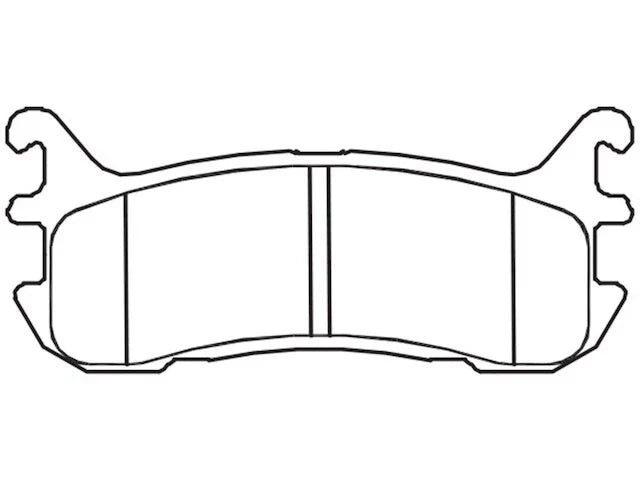 Set of 4 Rear Brake Pads for Mazda Miata (1994–1997, 1999–2005) MD956GG