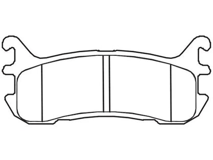 Set of 4 Rear Brake Pads for Mazda Miata (1994–1997, 1999–2005) MD956GG