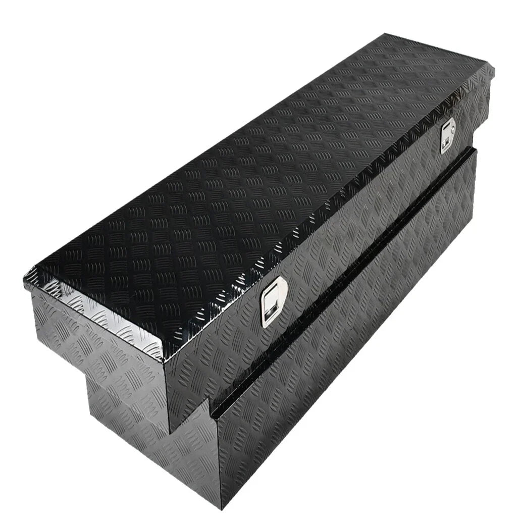 70"x20"x14.75" Black Aluminum Tool Box for Truck Pickup Trailer (Fits Various)