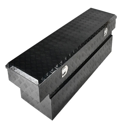 70"x20"x14.75" Black Aluminum Tool Box for Truck Pickup Trailer (Fits Various)