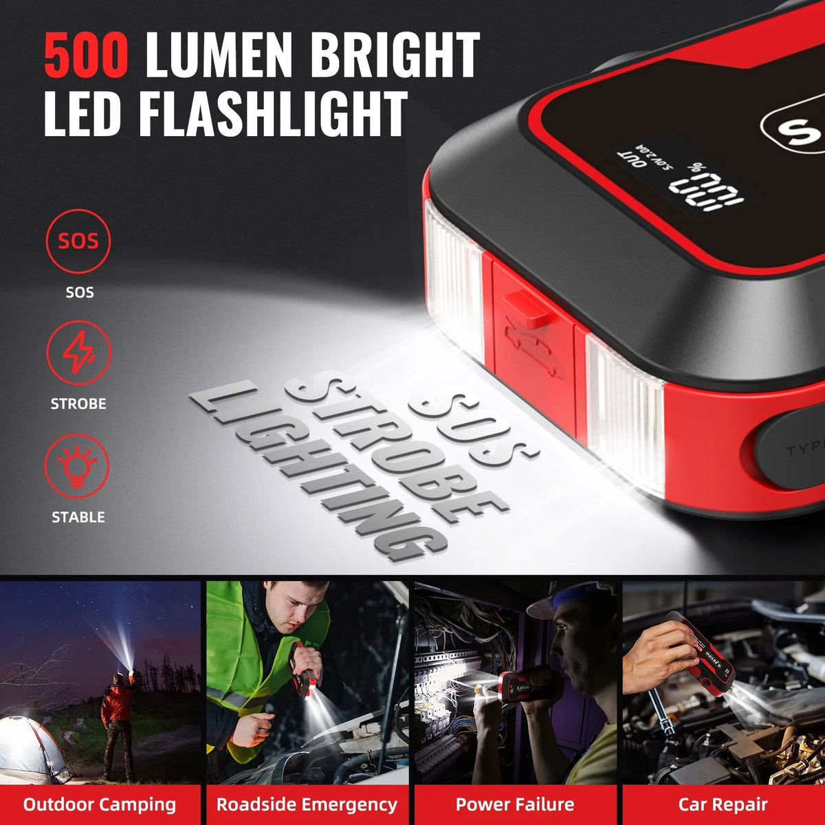 4000A Car Jump Starter for ET03