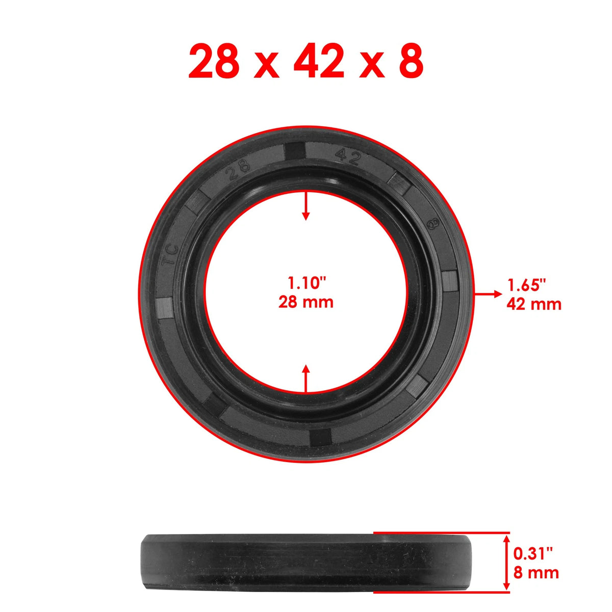 Front Wheel Ball Bearing and Seals Kit for Honda TRX250 (1985–1987) BR106AA2020