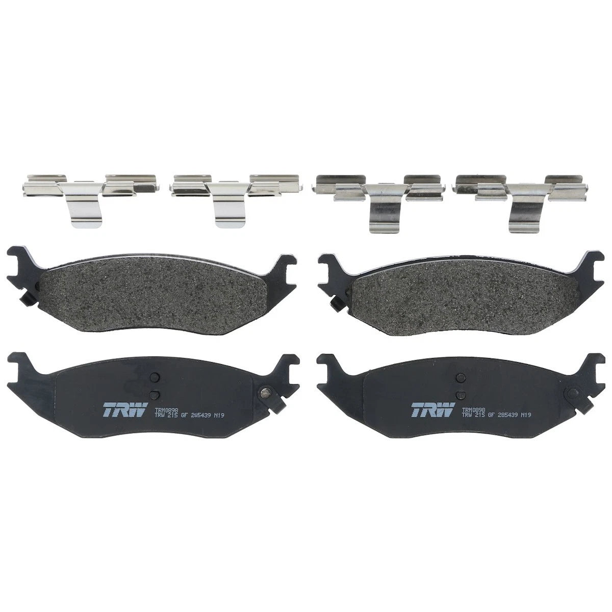 2X TRM0898 Brake Pad Set for Dodge Ram 1500 (2002–2003) Rear