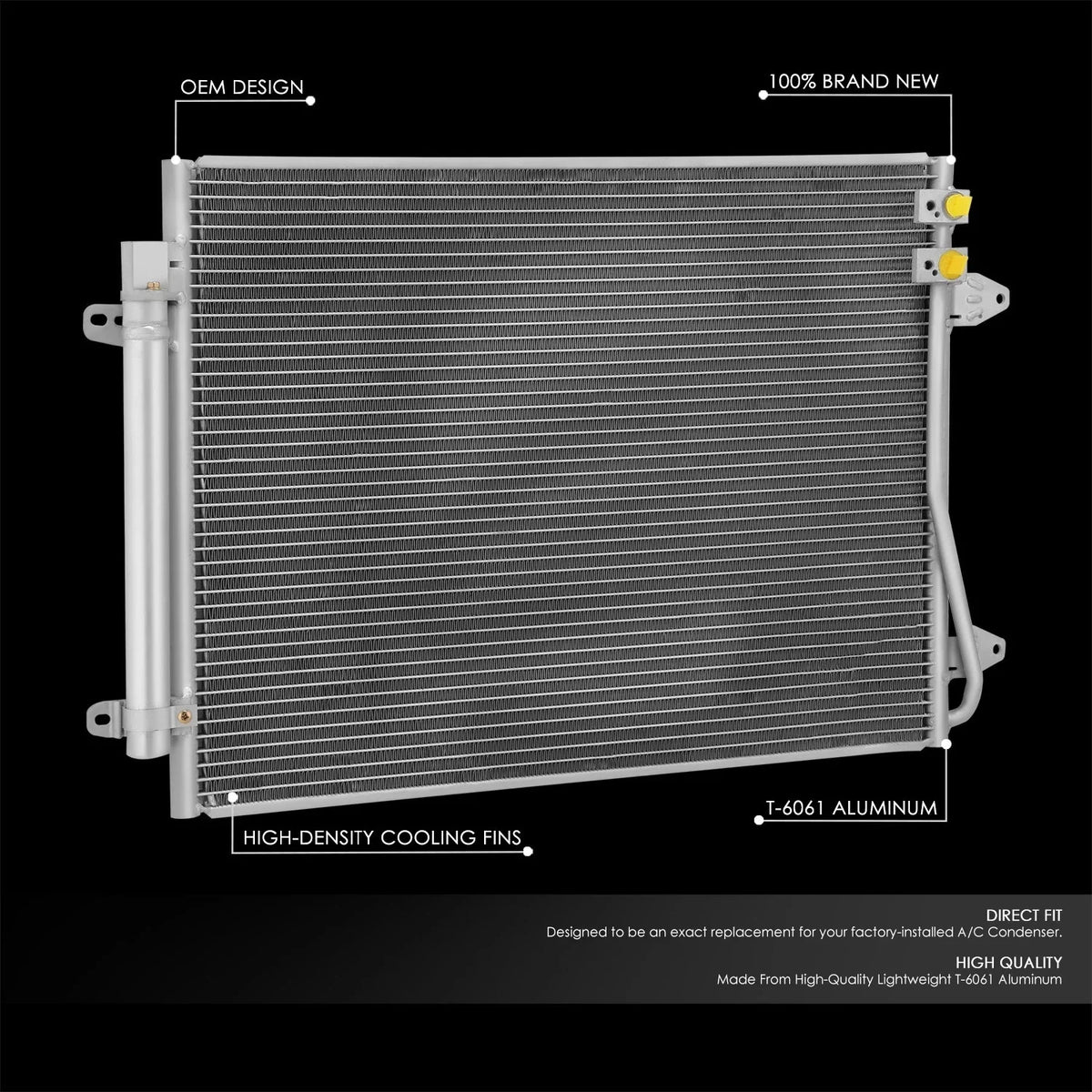 A/C Condenser for Volkswagen Passat (2017–2021) Aluminum Core