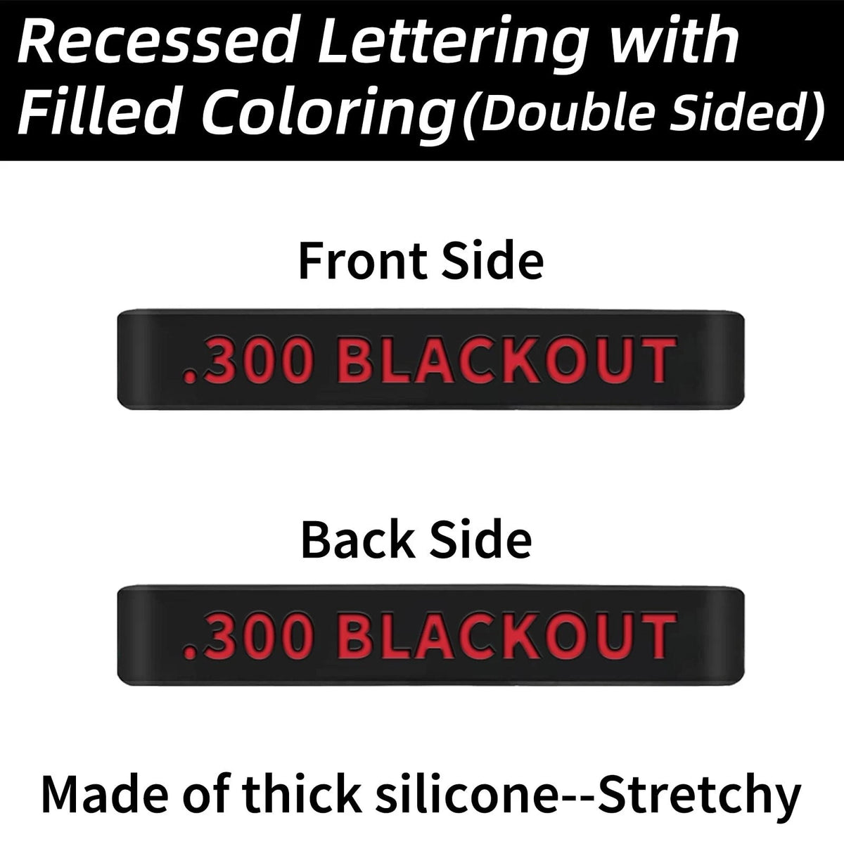 45 Pack Magazine Marking Black Base with Red/Green/White Lettering