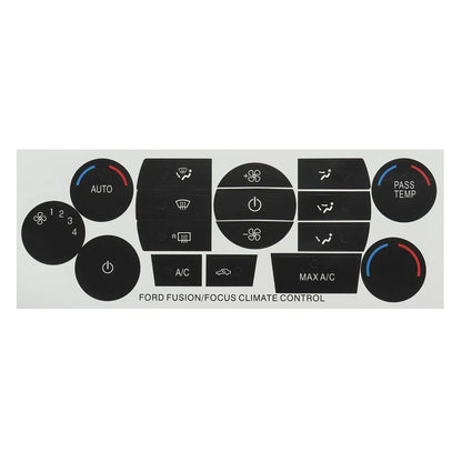 Heater AC Climate Control Button Repair Decal Stickers for Ford Escape Fusion
