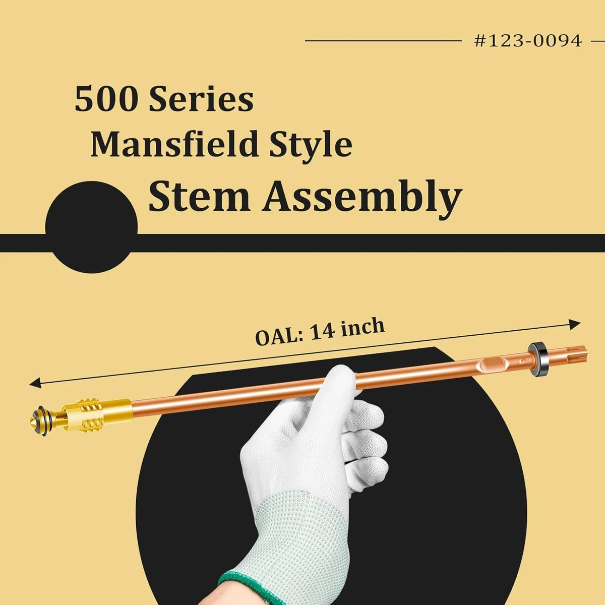 Stem Assembly 123-0094 for Mansfield 500 Series (1970–2006)